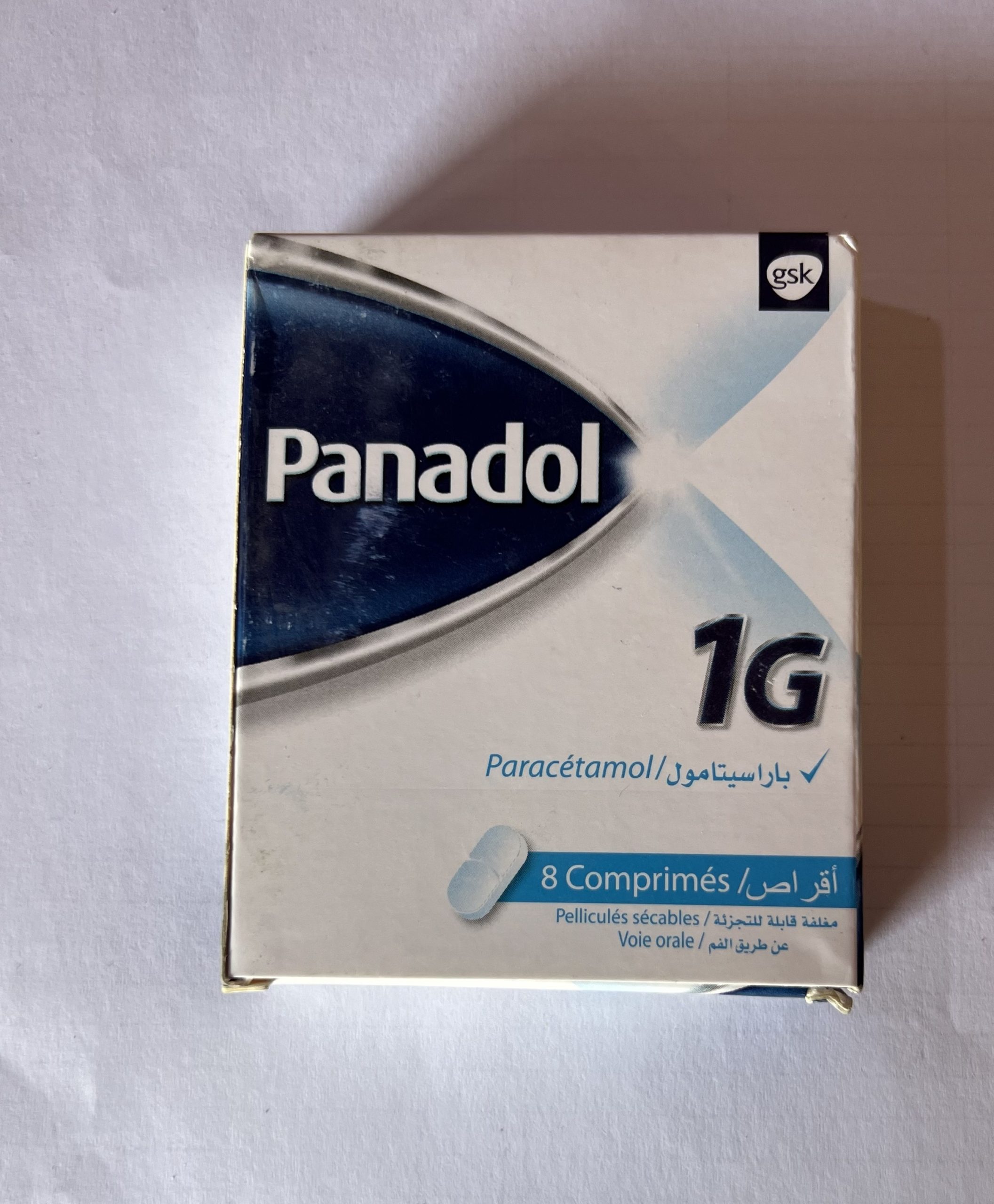 Panadol Paracetamol 1g 8 Comprimidos